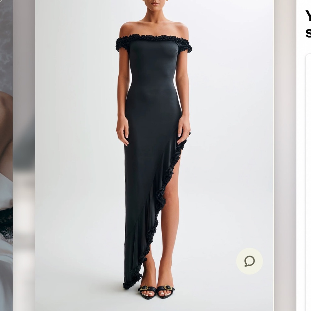 Elegant Black Off-Shoulder Dress